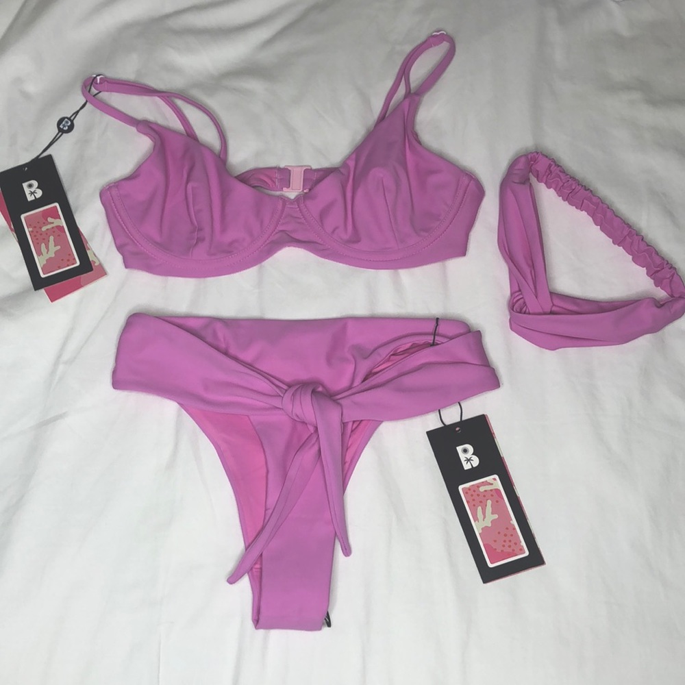 Blackbough bikini + headband (NWT)